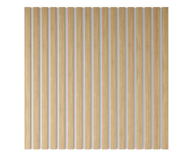 White Cool Wooden Wall Slats